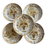 Keraluc Quimper Stoneware Dessert Plates