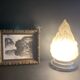 Large Art Deco flame globe lamp or ceiling light, 1920