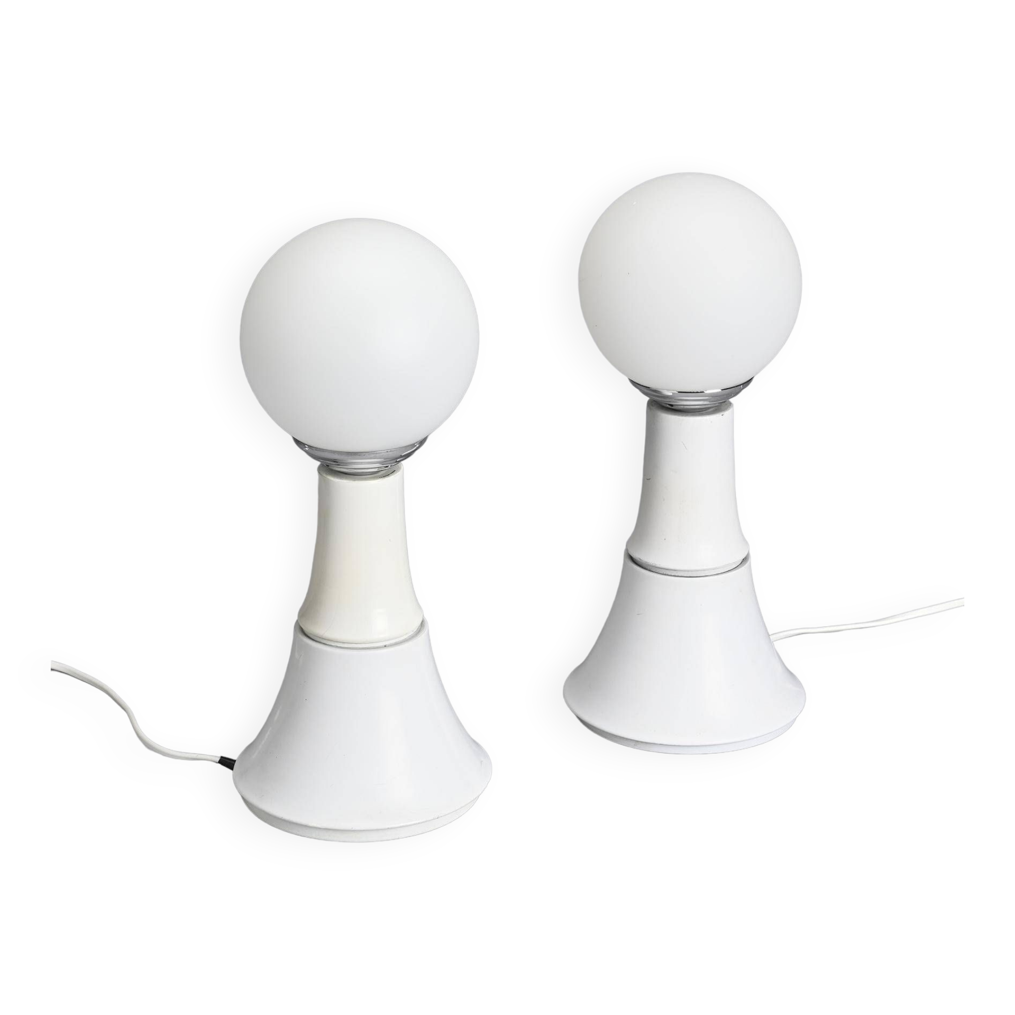 Pair of bedside lamps, circa 1970