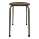 Vintage school stool, 1970s industrial design, Dutch minimalist
