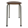 Vintage school stool, 1970s industrial design, Dutch minimalist