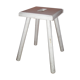 Tabouret bois vintage à pieds compas