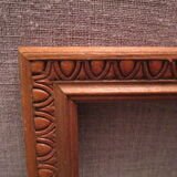 Old frame in worked wood