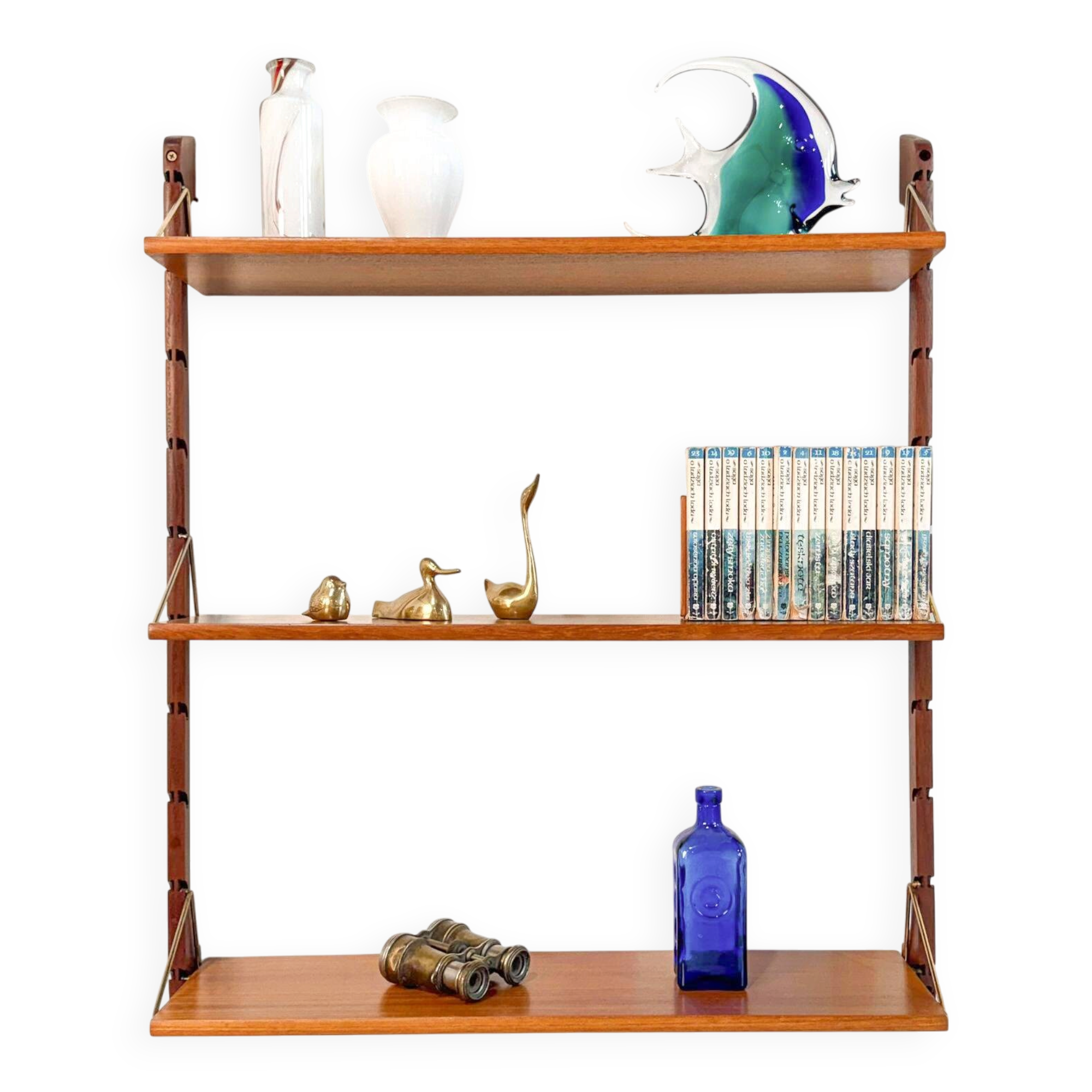 Étagère scandinave des années 60 Ergo, ensemble de 3 étagères, Norvège.