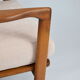 Scandinavian armchair Bączyk, polish icon, restored, powder pink, teak