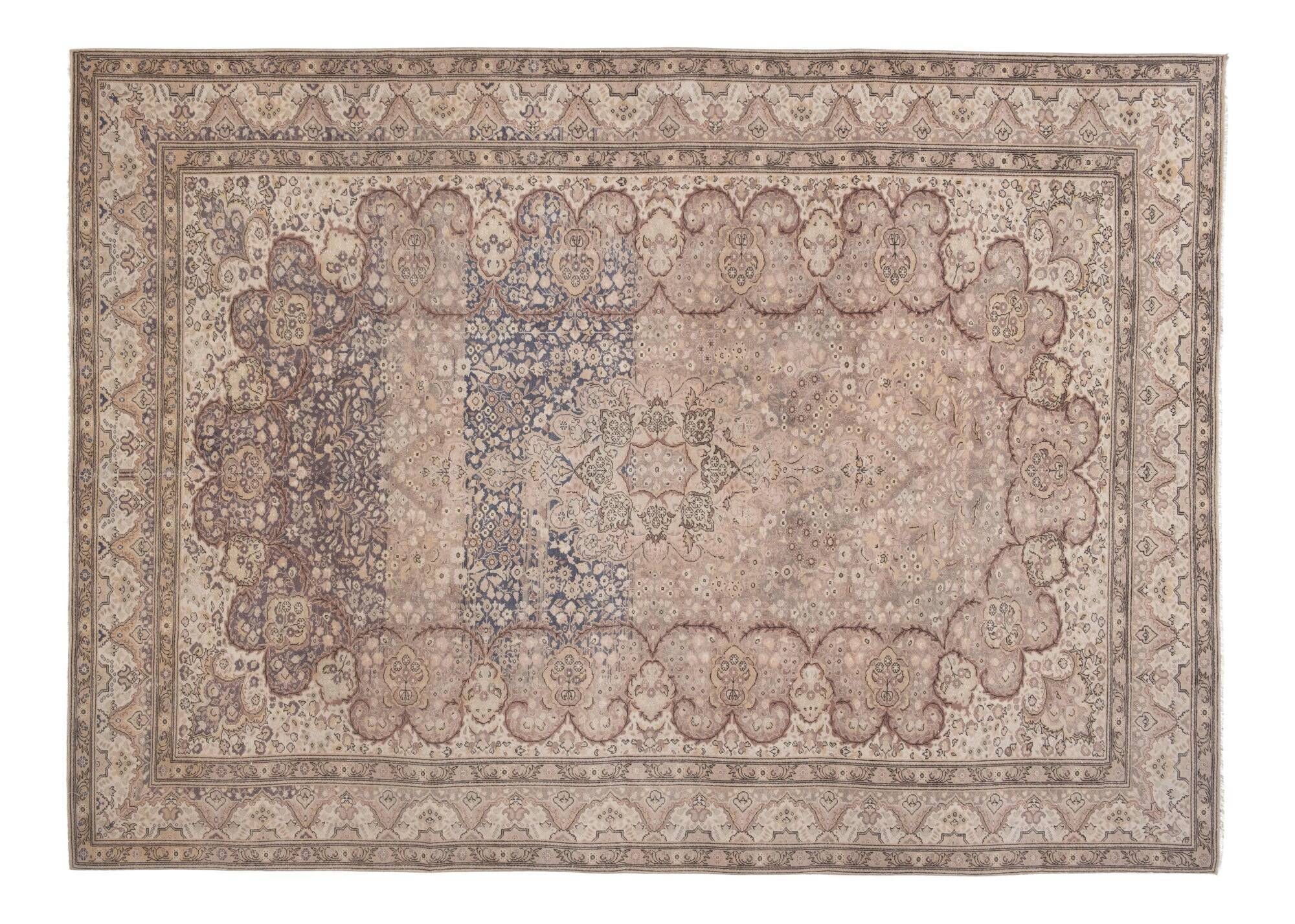 Vintage Turkish handmade rug 212x294 cm