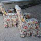 Pair of toad armchairs