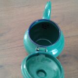 Small green enamelled pourer
