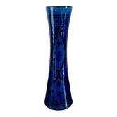 Vase bleu nuit à motif. Safi