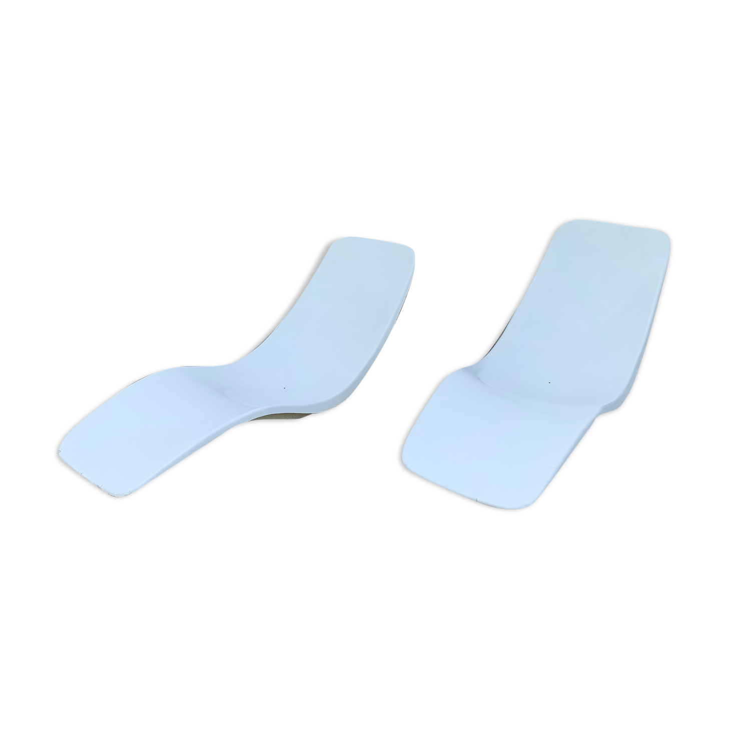 Pair of Eurolax R1 sunbeds by Charles Zublena