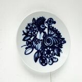 Vintage German peacock wall plate by Bjørn Wiinblad for Rosenthal, 1970s.