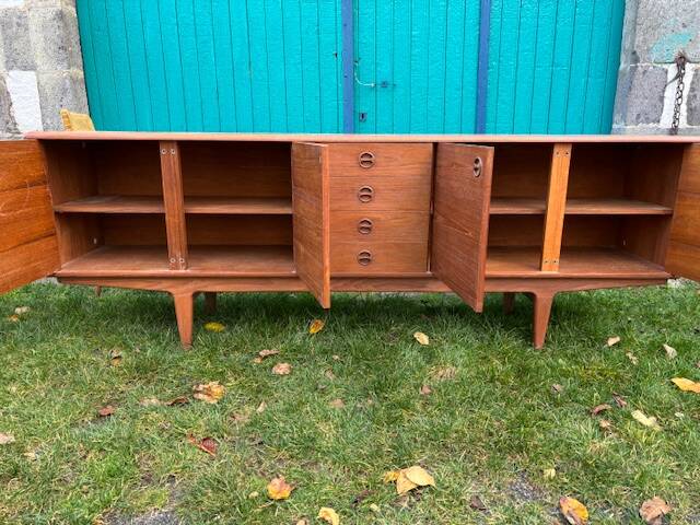 Vintage 1960s Scandinavian teak sideboard by Sven Ellekaer