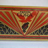 Advertising box toffee cora tole lithograph