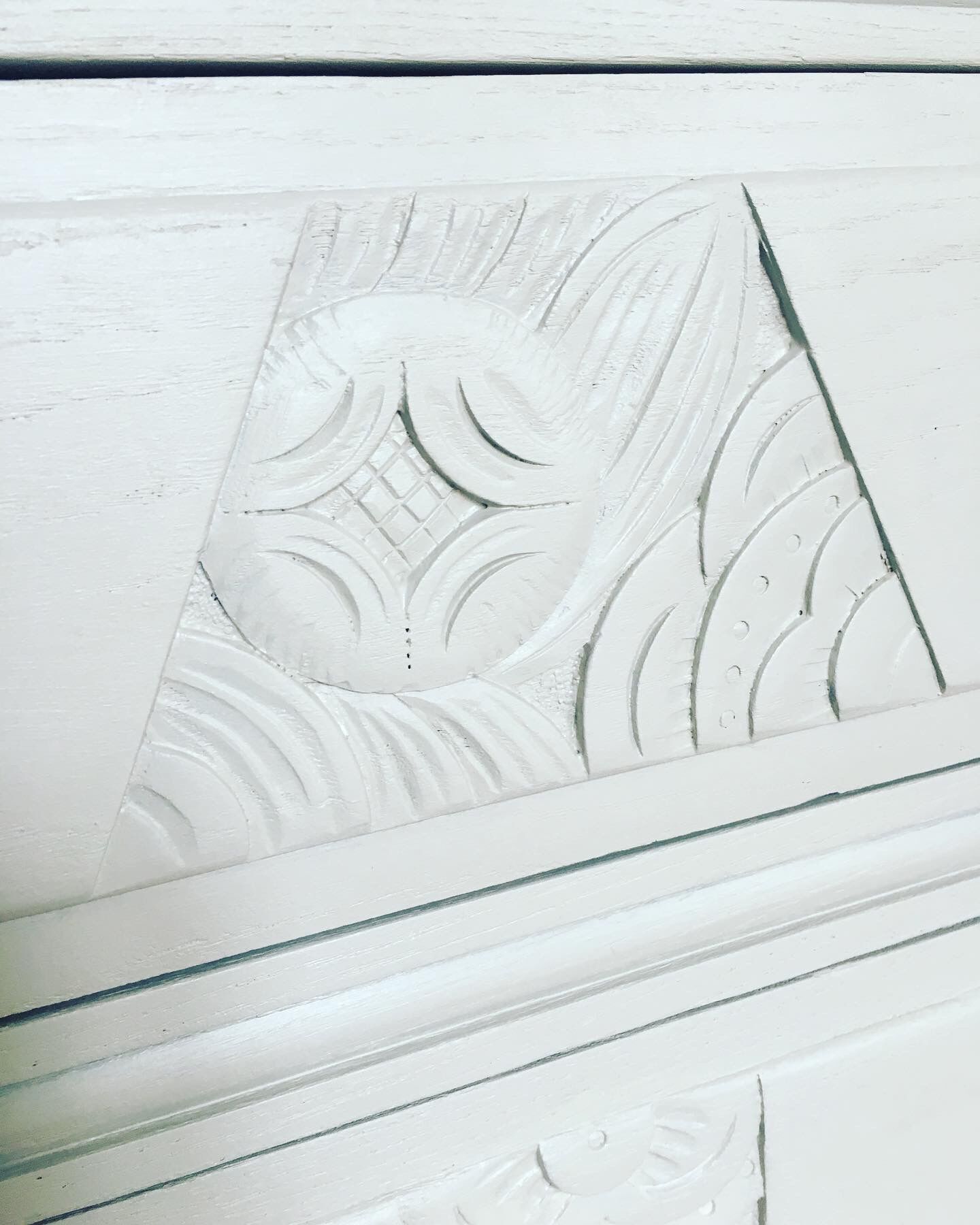 Renovated vintage art deco chest of drawers