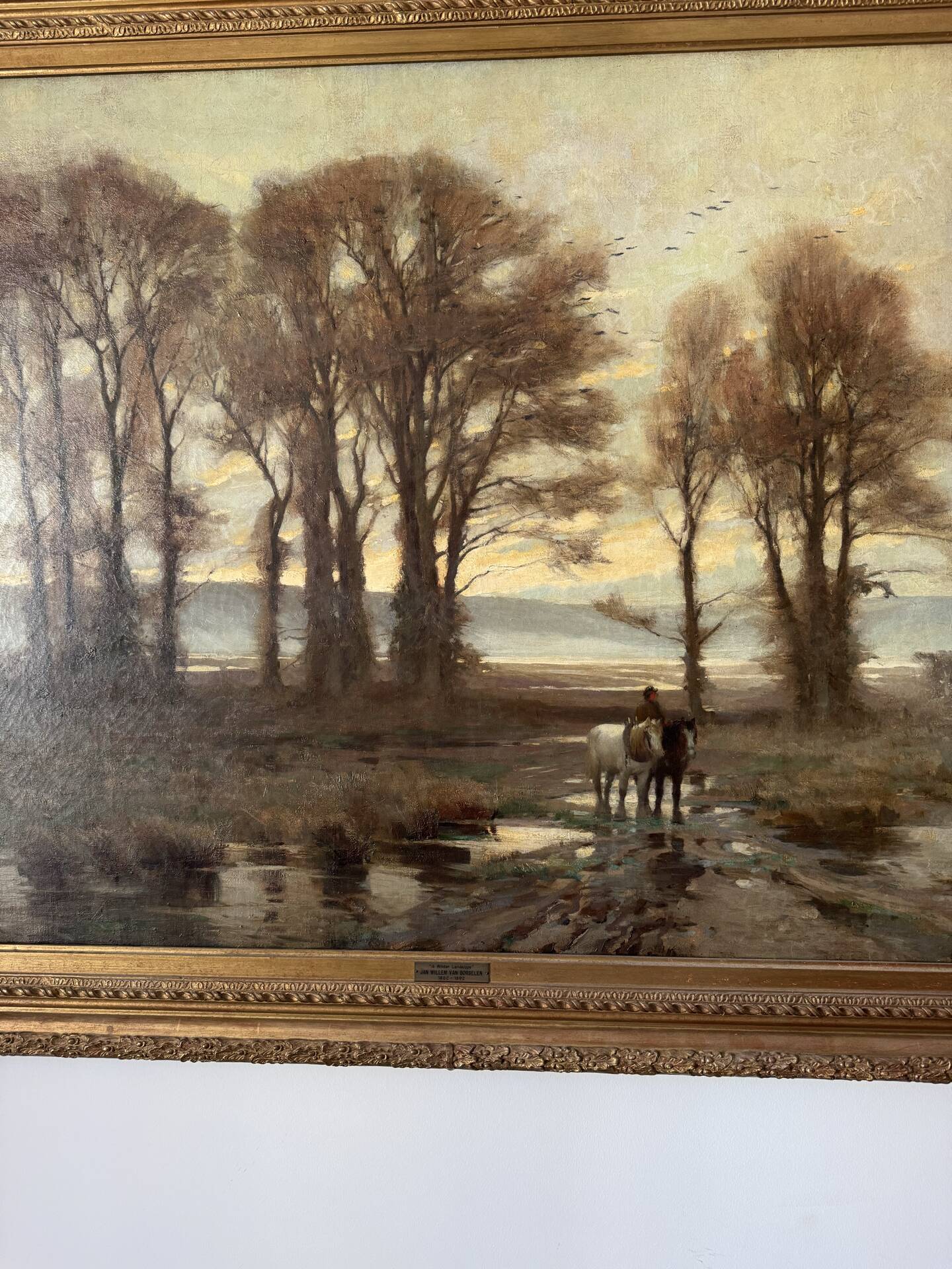 Monumental tableau Jan Willem Von Borselen (1825-1892)