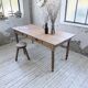 Bistro farmhouse table cherry wood turned legs 180cm