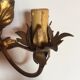 Wall lamp golden leaves