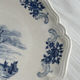 Assiette - plat de présentation en faïence de Sarreguemines, collection "Surrey"