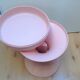 Powder pink / vintage 60s-70s tam tam stool