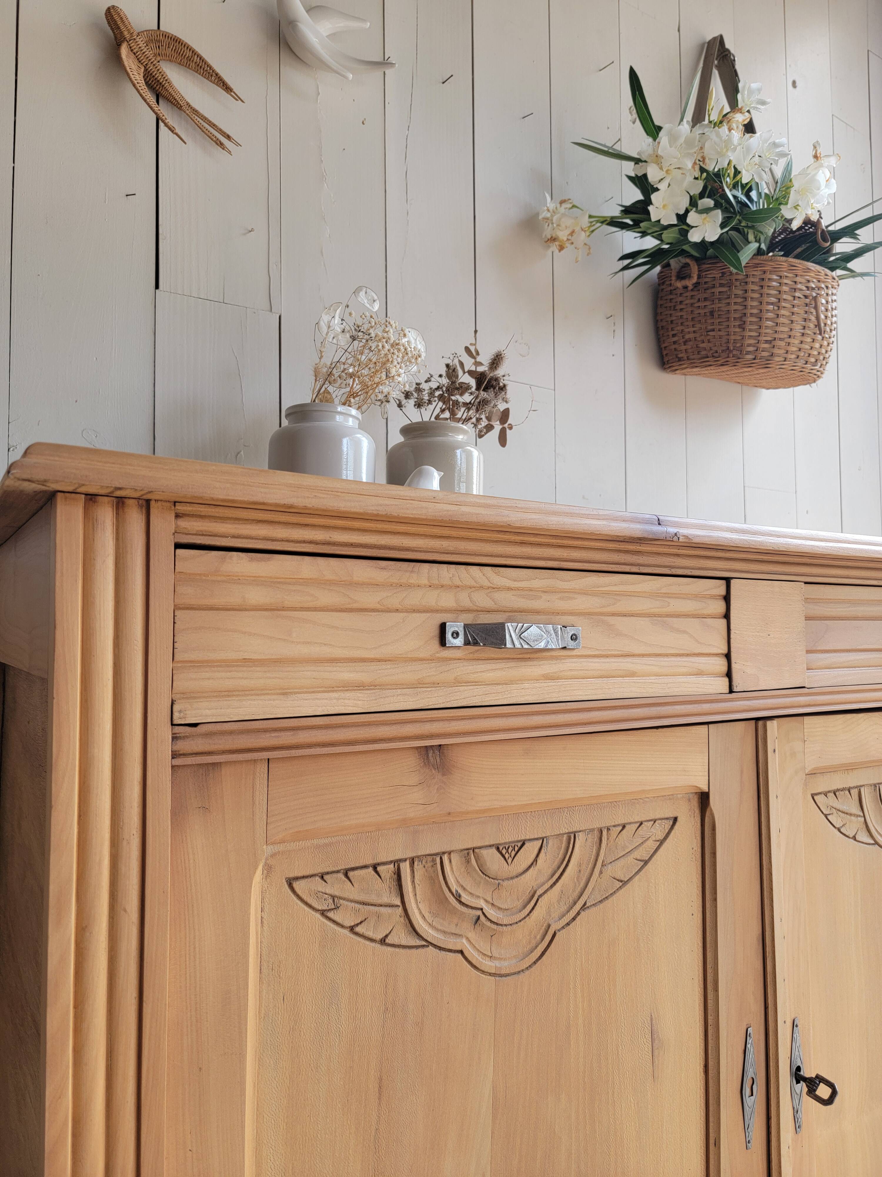 Antique art deco sideboard completely renovated