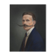 Old pastel portrait - series "The mustaches"
