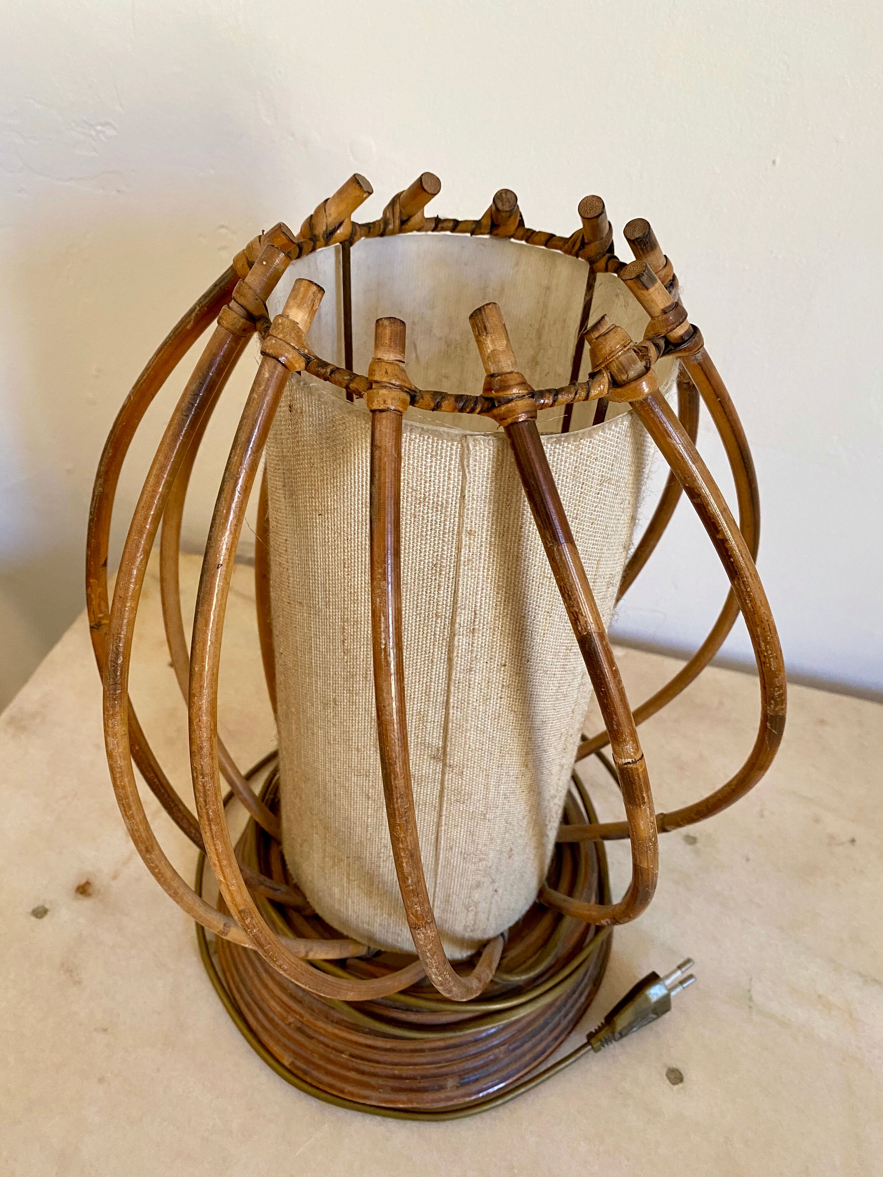 Rattan lamp