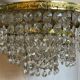 Ceiling lamp crown brass with vintage tassels