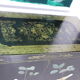 Chinese black laqué buffet 2 doors semi-precious stones on 3 sides