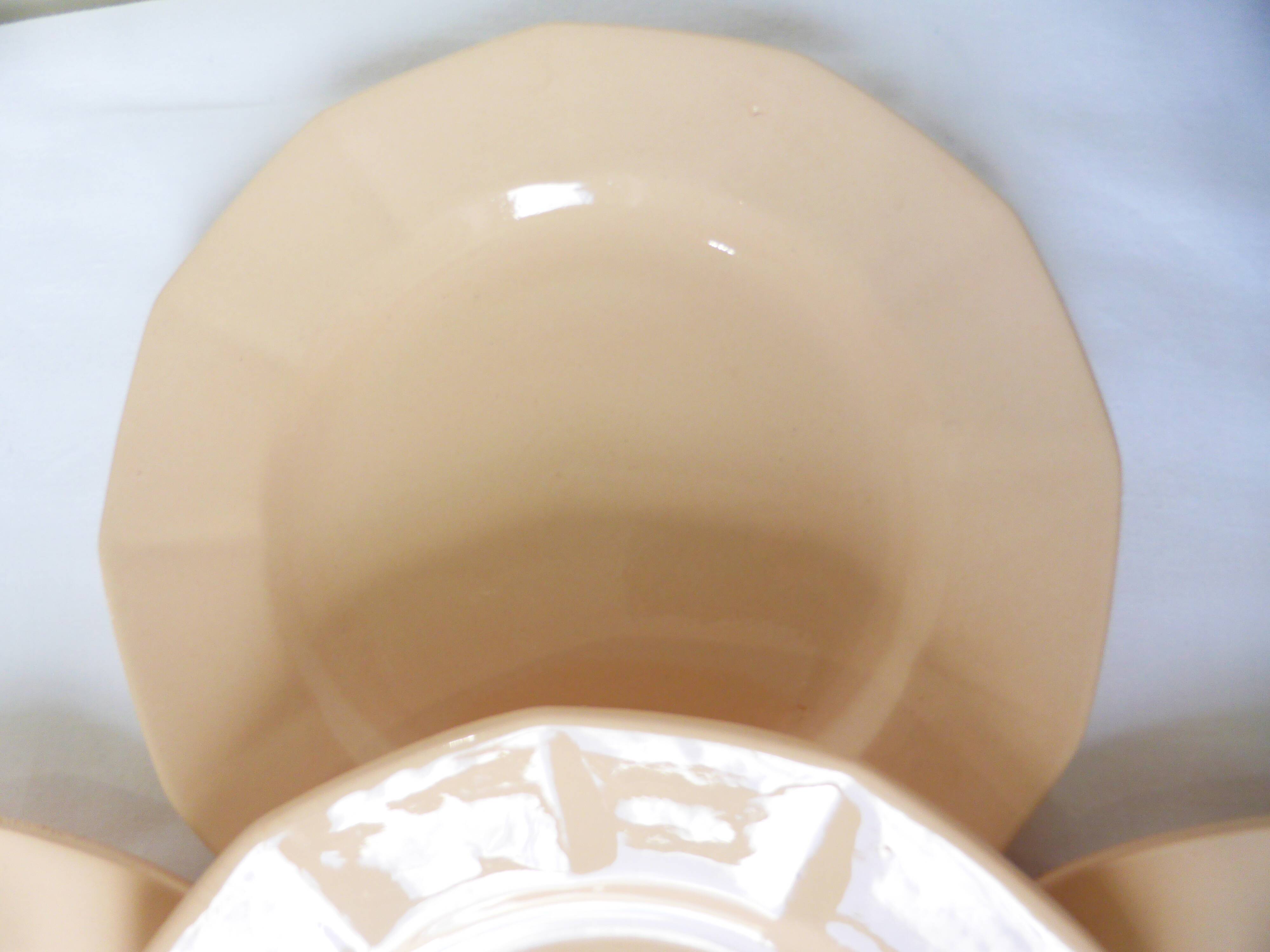 4 dessert plates by Digoin Sarreguemines