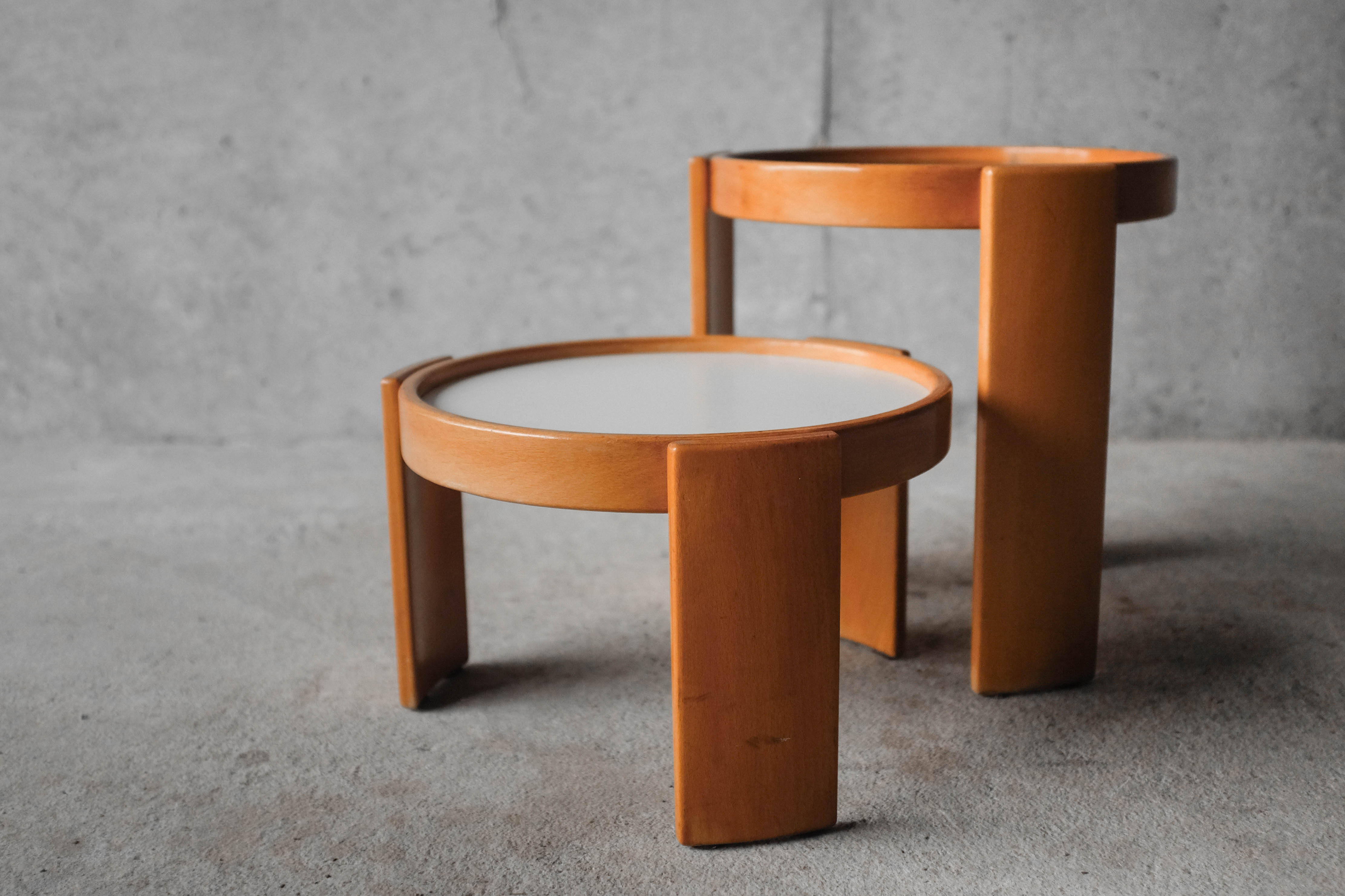 Tables by Gianfranco Frattini for Cassina