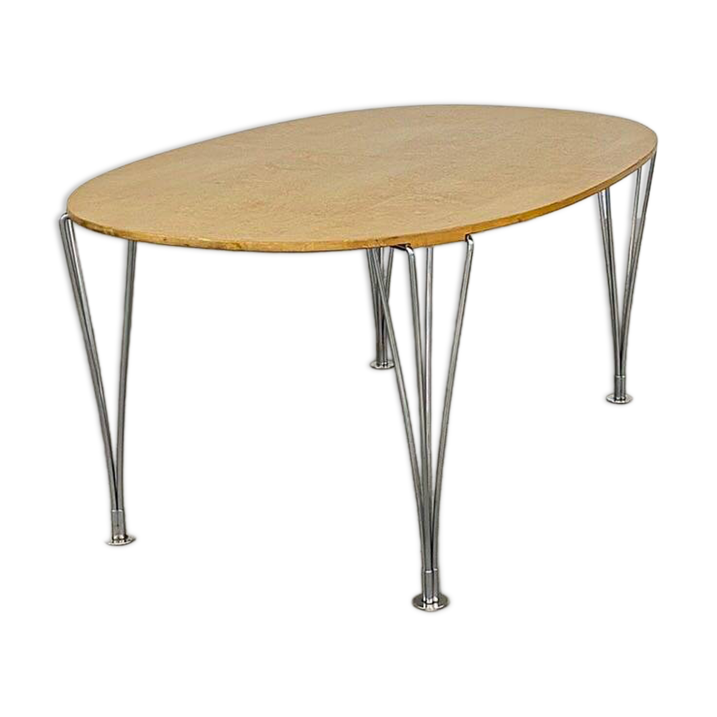 Superellipse table by Bruno Mathsson and Piet Hein for Fritz Hansen
