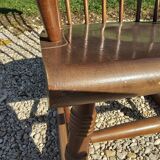 Rocking-chair in beech of the 60s wood