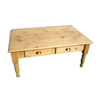 Massive pine coffee table
