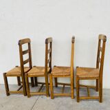 4 mulched chairs