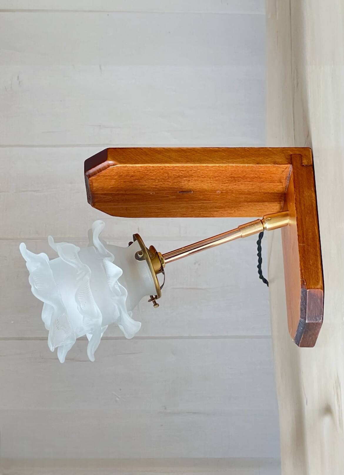 Pair of pink bedside lamps or wall lights