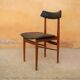 Vintage Scandinavian teak and skai chair