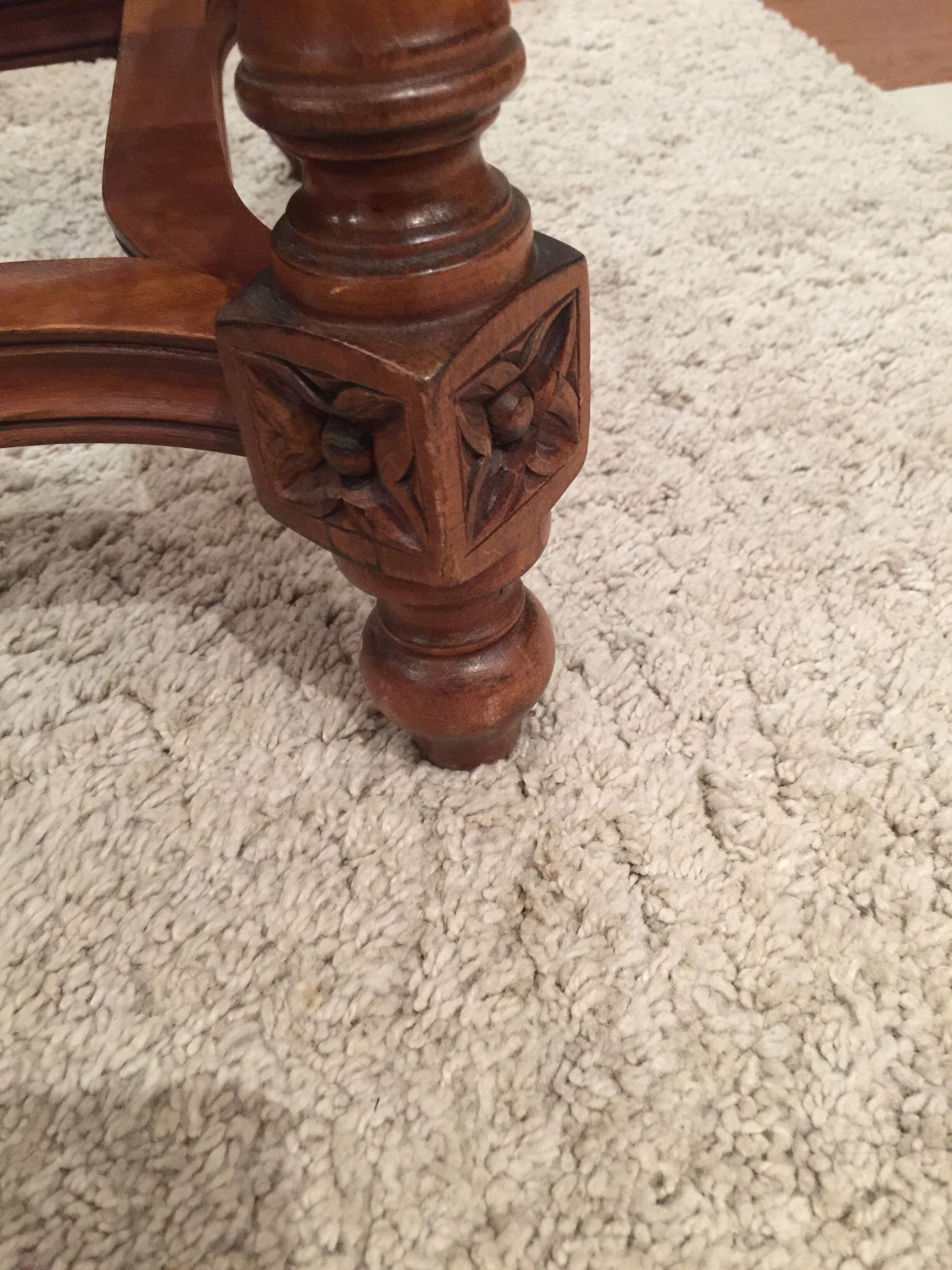Table basse louis XVI en cannage