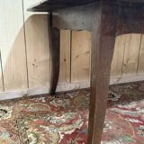 Table de ferme de style Louis XV en chêne massif 228 cm