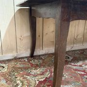 Table de ferme de style Louis XV en chêne massif 228 cm
