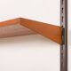 Kai Kristiansen teak wall unit with a desk and a lamp, FM Mobler, 1960s