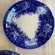 Set of 2 UetC dessert plates, Sarreguemines Jardinière model