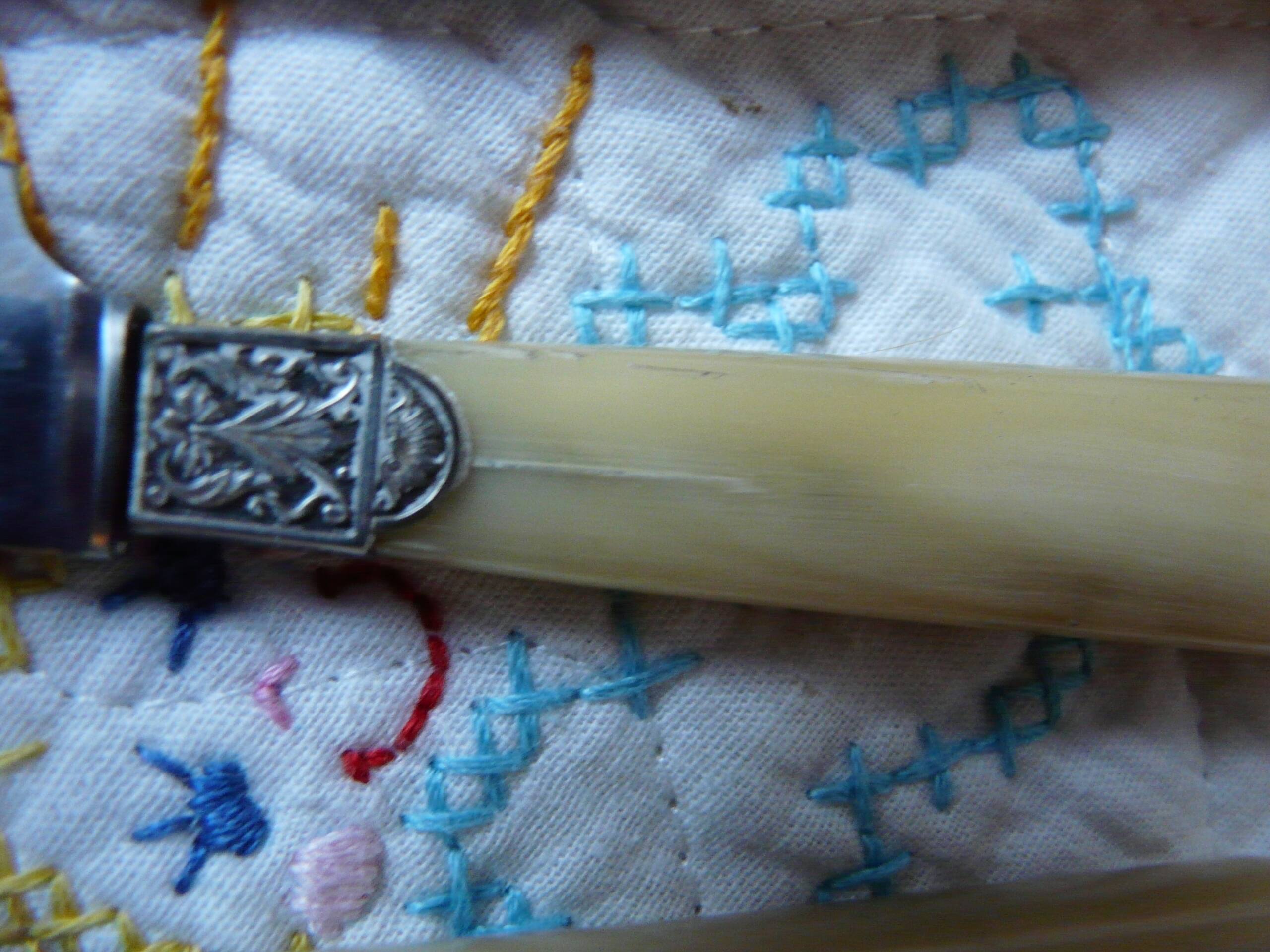 Laufert 12-piece dessert or cheese knife set with silver ferrule