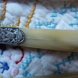 Laufert 12-piece dessert or cheese knife set with silver ferrule