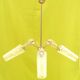 Transparent glass chandelier conical shape painted metal stucture