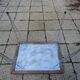 Table de bistrot vintage en formica rouge
