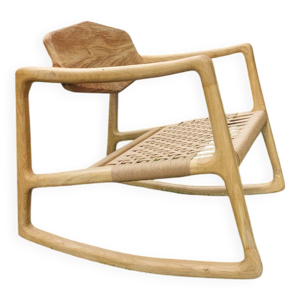 rocking chair en chêne