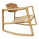 Rocking chair in oak and Danish rope