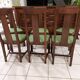 Suite de 6 Chaises chêne Art Déco années 1940