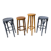 4 mismatched high bistro stools