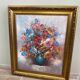 Tableau huile sur toile bouquet